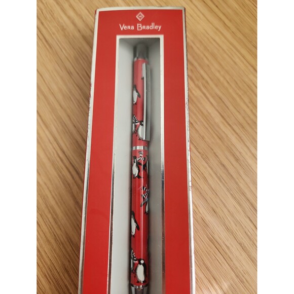 Vera Bradley Ball Point Pen in "Playful Penguins Red" NIB - Picture 6 of 6